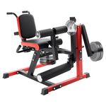 VEVOR Leg Extension and Curl Machine, Seated Leg Rotary Extension for Thigh, Adjustable Lower Body Specialty Exercises Equipment, 550 LBS Heavy Duty Workout Bench for Home Gym, for Heights 5.4-6.2 ft