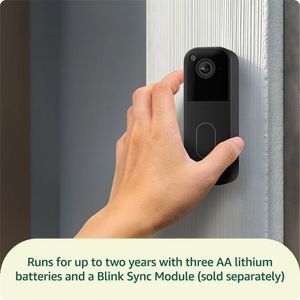 Blink Video Doorbell – Black Wireless Smart Home Security