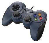 Logitech F310 Wired Gamepad, Controller Console Like Layout, PS 2, 4 Switch D-Pad, Xbox One, Mac, Windows, 1.8-Meter Cord, PC - Grey/Blue