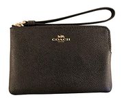 COACH Crossgrain Corner Zip Wristlet 58032 Black