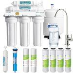 APEC Water Systems ROES-50 Essence Series Top Tier 5-Stage WQA Certified Ultra Safe Reverse Osmosis Drinking Water Filter System with Extra High Capacity Pre-Filter Set Stage 1-3
