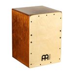 Meinl Cajon Box Drum with Internal Snares - MADE IN EUROPE - Baltic Birch Frontplate/Almond Birch Body, Compact Size, 2-YEAR WARRANTY (JC50AB-B)