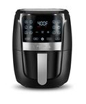 Gourmia Air Fryer Oven Digital Display 5 Quart Large AirFryer Cooker 12 Touch Cooking Presets, XL Air Fryer Basket 1500w Power Multifunction Stainless Steel FRY FORCE 360° (5 QT)