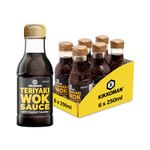 Kikkoman Teriyaki Stir Fry Sauce with Toasted Sesame, 250 ml, Pack of 6