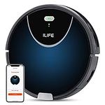ILIFE V80 Max Robot Vacuum Cleaner, Wi-Fi Connected, 2000Pa Max Suction, Works with Alexa, 750ml Dustbin, Tangle-Free Suction Port, Self-Charging, Ideal for Hard Floor, Pet Hair and Low Pile Carpet