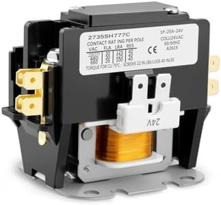 10F73 SPST Contactor Fit for GE/Lennox, Replace 100438-04, 24Vac, 25Amp, 1 Pole Contactor