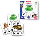 The Learning Journey: Match It! - Letters - 20 Piece Self-Correcting Spelling Puzzles for Three Letter Words with Matching Images - Learning to Read Games for Ages 4 and Up - Award Winning Toys