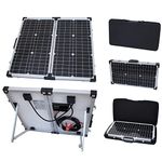 60W 12V Photonic Universe Portable Folding Solar Charging kit with Protective case and 5m Cable for a Motorhome, Caravan, Campervan, Camping, car, Van, Boat, Yacht or Any Other 12V System