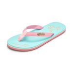 Kahuku Slippahs Women's Flip-Flops with Soft Cotton Toe Post, Supersoft Footbed and Embroidered Design - Guaranteed Comfort - Hibiscus - UK 3