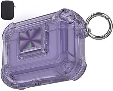 Valkit Compatible Airpods Pro 2/1 Case Clear with Lock, Soft TPU AirPod Pro Case Shockproof Protective Cover with Keychain iPods Pro Skin for Airpods Pro 2nd/1st Generation Case for Men Women
