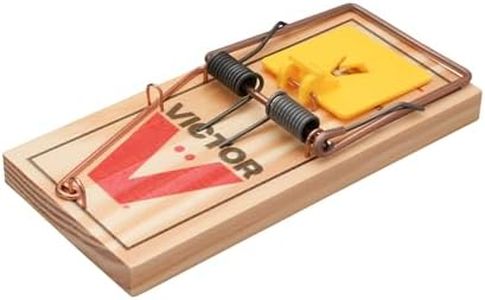 Protect Home Rattenfalle Classic, Klassische Schlagfalle aus Holz zur effektiven und giftfreien Rattenbekämpfung, 1 Stück