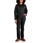 Carhartt Women's Rugged Flex Relaxed Fit Canvas Coverall, Black, X-Large