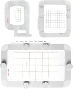 Sew Tech Magnetic Embroidery Hoop for Brother SE700 SE600 PE535 PE550D LB5000 SE400 SE725 SE625 SE425 PE550D PE545 NS1750D SE625 NS1850D M370D M380D Brother Embroidery Machine Hoop (3in1-AM Set)