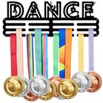 SUPERDANT Dance Medal Hanger Display Women Sports Medal Display Rack for 60+ Dancer Medals Trophy Holder Awards Ribbon Holder Display Wall Hanging Athlete Gift