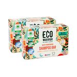 Little Soap Company Shampoo Duo Pack - Eco Warrior Deeply Nourishing Shampoo Bar, Vegan, Cruelty Free, No SLS or Parabens, Gifts for Her or Him, 100g x 2