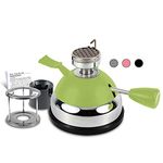 BLUEFIRE Butane Mini Burner for Tabletop Siphons Syphon /w Furnace Stand and Assembly Rack Ceramic Windproof Torch Head Portable Cooking Stove Coffee Espresso Maker Chafing Soup Tureens Fondue