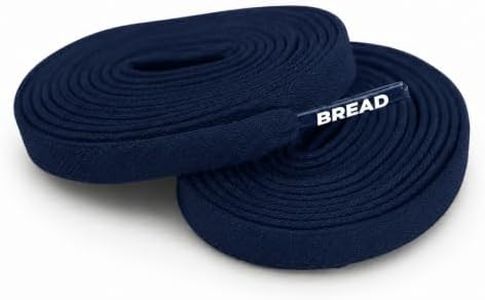 Bread Elastic Shoelaces – Tie Once, Slip On Convenience – Premium Stretch Laces That Look Like Real Shoelaces for Sneakers, Boots, Running Shoes, and Everyday Wear, Anchor Navy, 54"