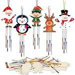 Fnnoral 10 Pack Christmas Wind Chim