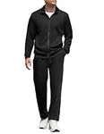COOFANDY Men's Tracksuits Sets Full Zip Sweatsuit Casual Jogging Track Suits Active Jackets and Pants 2 Piece Outfits