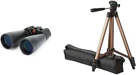 Celestron 71009 SkyMaster 15 x 70 Binocular & Amazon Basics 127cm (50") Lightweight Tripod with Bag