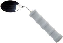 HOMECRAFT Lightweight Cutlery, Spoon, Right Handed Adaptive Dining Aid, Utensil for Elderly, Disabled,Handicapped, Parkinson's Disease, and Arthritis users, Non Slip Easy Grip