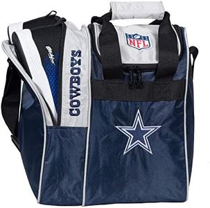 NFL Dallas Cowboys Single Bowling Ball Tote Bag with Shoe Compartment