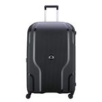 DELSEY Paris Clavel Hardside Expandable Luggage with Spinner Wheels, Black, Checked-Large 30 Inch