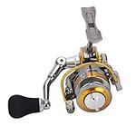 Perfeclan Ultralight Fishing Reel, Reel, Salt, Stationary Reels, Drum Reel with CNC Wire Cup, Gold, 57x8.5mm