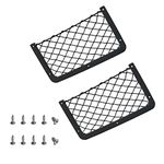 NHCDFA Storage Nets for campervans,2 Pcs Car Storage Net,Campervan Storage Nets Rack with Plastic Frame,Car Storage Nylon Net Bag with 10 Pcs Screws,Cargo Mesh Bag Organiser for Motorhome,Boat