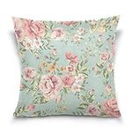 ALAZA Shabby Chic Pink Floral Cushi