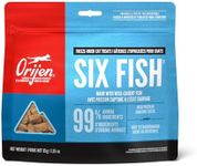 ORIJEN Six Fish Freeze Dried Cat Treats, Grain Free Treats for Cats, Raw Animal Ingredients, 1.25oz