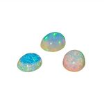 InfinityGemsArt Ultra Fire Striking Mix Fire Natural Ethiopian Opal stone Cabochon Gemstone October Birthstone Energy Crystals and Healing Stones, Wholesale Bulk Pack, Loose Crystal, Polished Gemstones, Jewelry Making Supplies