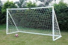 SLG Football Goal Post for Kids & Adults at Home 8x6x4.5 ft Medium PVC Soccer Net | Soccer Goal Net for Football Training |Portable Goal Post for Home, Backyard, Indoor & Outdoor Match Play & Training