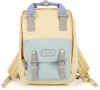 Himawari School Waterproof Backpack 14.9" College Vintage Travel Bag for Women，14 inch Laptop for Student, Him194l-01#, Regular, Urban, Minimalist