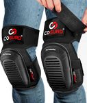 COGURD Professional Gel Knee Pads for Work Construction, Gardening, Cleaning, Flooring and Garage - Heavy Duty Support Kneepads with High Density Foam Padding Gel Cushion and Adjustable Velcro Straps