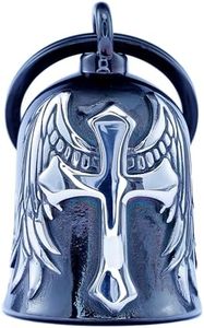 Motorcycle for Bells - Motorcycle Angel Bell for Men Women,Bell Biker Accessory,Guard Riding Safety (Cross Black) (Black Silver)