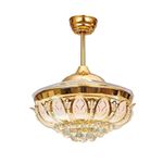 oltao Goldfinch Chandelier Fan with BLDC Motor, 3 Colour LED Light, Remote Control