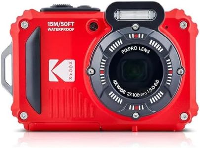 KODAK PIXPRO WPZ2 Rugged Waterproof Digital Camera 16MP 4X Optical Zoom 2.7" LCD Full HD Video, Red