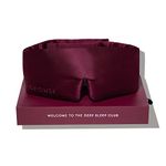 DROWSY Silk Sleep Mask. Face-Hugging, Padded Silk Cocoon for Luxury Sleep in Total Darkness. (La Vie En Rouge)