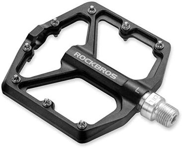 ROCKBROS Mountain Bike/MTB Pedals Bicycle Flat Pedals Aluminum 9/16" Sealed Bearing Lightweight Platform for Road Mountain BMX MTB Bike