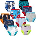 BIG ELEPHANT 10-Packs Training Underwear Absorbent Unisex Toddler Potty Trained Pants, 100% Cotton,12 Months -24 Months