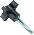 WOODRIVER Knob, Four Arm with 1/4"-20 x 1-1/2" Stud