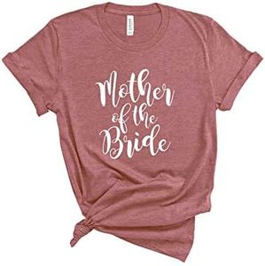 Mother of The Bride Shirt. Mother of The Groom Shirt. Unisex T-Shirts for Mom of The Bride and Groom - Pink - Medium