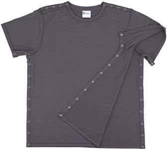 Post Shoulder Surgery Shirt - Men's - Women's - Unisex Sizing, Grey, Medium