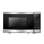 Danby DBMW0721BBS 700 Watts 0.7 Cu.Ft. Countertop Microwave with Push Button Door| 10 Power Levels, 6 Cooking Programs|Auto Defrost and Child Lock