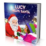 Personalised Story Book by Dinkleboo -"Helping Santa" - for Kids Aged 0 to 8 Years Old - A Story About Your Child Helping Santa Out for The Second time to Save Christmas. Soft Cover