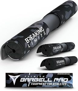 Breaking Limits Barbell Pad - Hip Thrust Pad - Squat Pad with Velcro Fastening - Fitness Neck Pad for Squats & Weightlifting