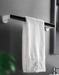 STOIQE Paper Towel Holder with Magic Adhesive Pad, Stainless Steel Self Adhesive Wall Mount Towel Bar for Kitchen Bathroom Toilet, Under Cabinet,- No Drilling (1pcs, Big Towel Rack)