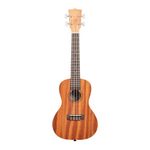 Kala KA-15 Satin Mahogany Tenor Ukulele Bundle with Gig Bag, Tuner, Strap, and Aquila Strings (KA-15T-BNDL)