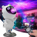 Adfuaer Astronaut Galaxy Projector Starry Night Light, Tiktok Astronaut Nebula Night Lights with Remote Control and 360° Adjustable, Bedroom Decor Aesthetics, Gifts for Kids and Adults